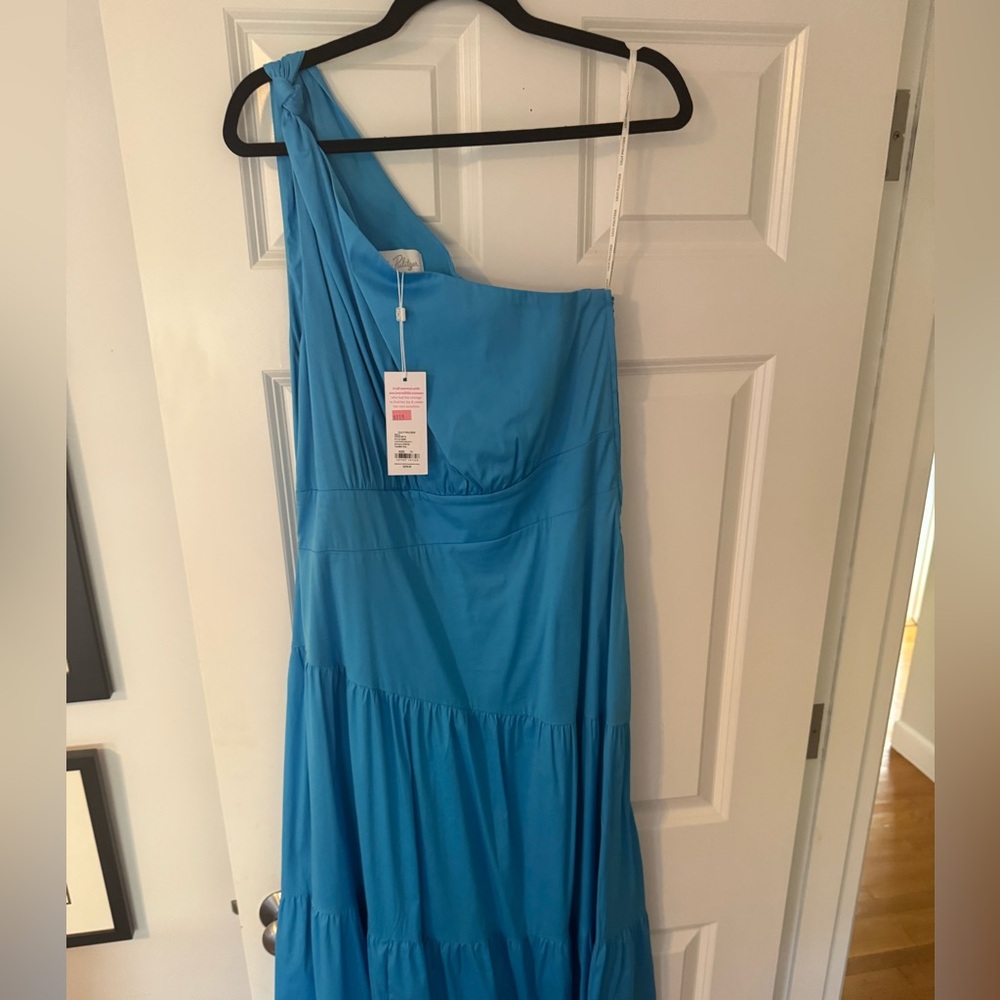 Lilly Pulitzer one shoulder Maxi Sundress - Size 14